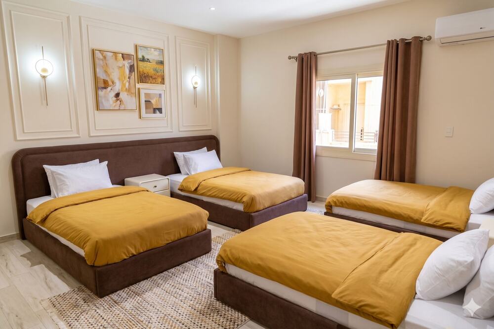 Family Room with multiple beds