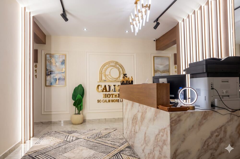CALMA Hotel reception desk